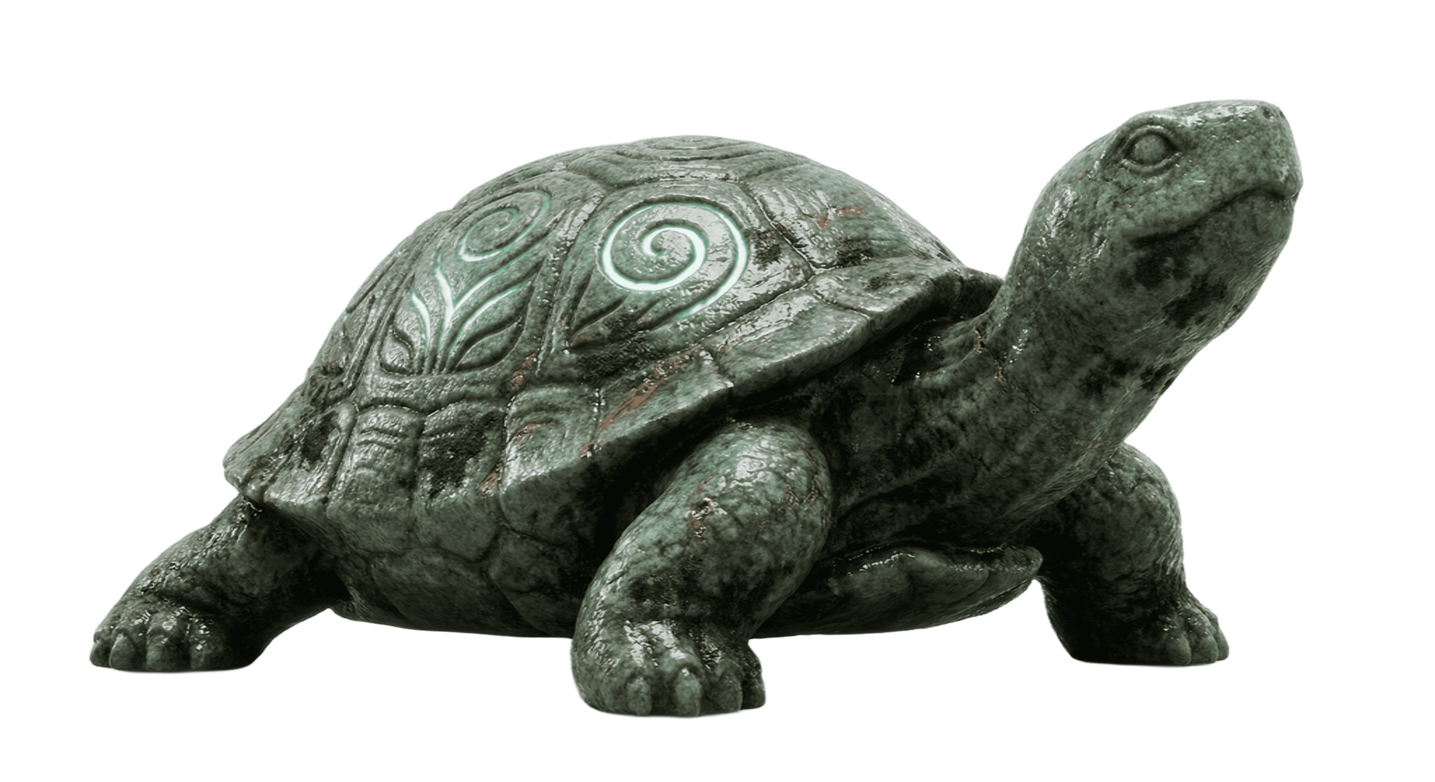 Ancient Jade Turtle Sculpture